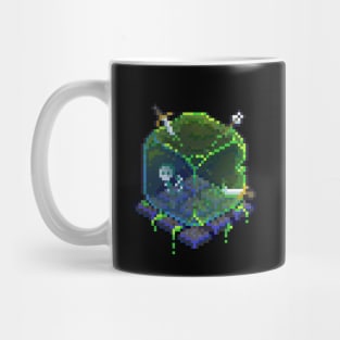 Dungeon Gelatinous Slime Cube 8 Bit Retro Pixel Art Mug